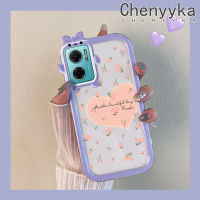 เคส Chenyyka สำหรับ Xiaomi Redmi 10 5G Redmi Note 11E 5G Redmi 11 Prime 5G เคสแฟชั่นเลิฟรูปหัวใจลายดอกไม้มอนสเตอร์ตัวเล็กเคสนิ่มกันกระแทกทนทานต่อการขีดข่วนเคสโทรศัพท์โปร่งใส TPU ซิลิกาเจลเลนส์กล้องถ่ายรูปฝาครอบป้องกัน