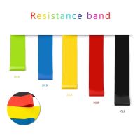 【DT】hot！ Resistance Rubber Bands 5 Level Workout Elastic Expander Pilates Training Crossfit Gym