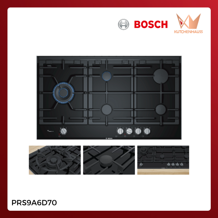 Bosch 90cm Builtin 5 Burners Electric Gas Hob PRS9A6D70 (SERIES 8