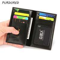 【CW】✣✾■  PURDORED 1 Pc Men Card Holder Soft Leather Business Bank Credit ID Male Cards Organizer Porte Carte