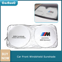 One รถบังแดด UV Protector ด้านหน้ารถพับเก็บได้กระจก Sun Shade สำหรับ BMW E34 E36 E39 E46 E53 E60 E90 E92 F10 F20 F30 M M3 M4 M5 X1 X2 X3 X5 X6 Z4 1 2 3 4 5ซีรี่ย์6 7 8