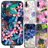 26XVV luxury flower art อ่อนนุ่ม High Quality ซิลิโคน TPU Phone เคสโทรศัพท์ ปก หรับ Huawei Nova 7 SE 5T 4E 3i 3 2i 2 Mate 20 10 Pro Lite Honor 20 8x