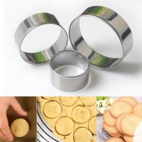 3Pcs/Set Cookie Mold Mousse Cake Ring Baking Pastry Tool Stainless Steel Round Circle Cake Biscuit Mold Fruit Cutter Mould