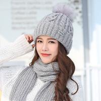 Autumn and winter fashion hat children han edition to keep warm in winter and thicken and wool knitting female joker earmuffs cap