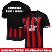 เสื้อกีฬาแขนสั้น ลายทีมชาติฟุตบอล YS2 22-23 AC Milan ชุดเหย้า SY2