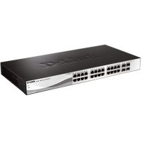 SWITCH HUB (สวิตซ์ฮับ) D-LINK 24-PORT UTP 10/100MBPS, 2-PORT UTP 10/100/1000MBPS (DES-1210-28)-LifeTime Warranty