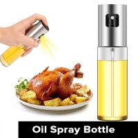 ☍♟ Kitchen Stainless Steel Olive Oil Sprayer Bottle Pump Oil Pot Leak-proof Grill BBQ Sprayer Oil Dispenser BBQ Cookware Tools