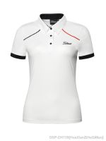 PING1 TaylorMade1สก๊อตตี้ Callaway1 Cameron1 DESCENTE Mizuno FootJoy Honmaงั้นเสื้อยืดแขนสั้นผู้หญิงเสื้อผ้าสำหรับกีฬากอล์ฟฤดูร้อนกีฬาและพักผ่อนกลางแจ้งดูดซับระบายอากาศได้ความชื้นเสื้อโปโลเสื้อแบบหลวมเสื้อกอล์ฟของผู้หญิง