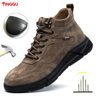 Steel Toe Boots for Men Military Work Boots Indestructible Work Shoes Desert Combat Safety Boots Army Safety Shoes