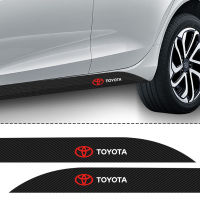 NEW 2pcs Car Door Side Sticker Side Skirt Car Decal Badge For Toyota Corolla Yaris Rav4 Avensis Auris Camry C-hr 86 Prius car accessories ting