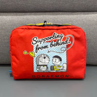 LeSportsac ใหม่แบรนด์ร่วมกระเป๋าเครื่องสำอางการ์ตูนน่ารักกระเป๋าคลัทช์กระเป๋าเก็บของ7121ขนาดใหญ่