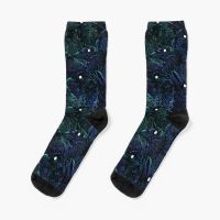 Raven pattern Socks non-slip soccer socks hiking Stockings man Socks Tights