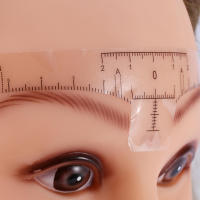 【ห้ามพลาด】Disposable Eyebrow Ruler, Disposable Disposable Eyebrow Measure Ruler, for Professional Home Camp Travel