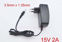 1PCS high quality 15V2A AC 100V-240V Converter Adapter DC 15V 2A 2000mA Power Supply EU Plug 3.5mm x 1.35mm