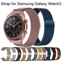 สายเหล็กสแตนเลส20มม. 22มม. สำหรับ Samsung Galaxy Watch 3 41มม. กำไลสายนาฬิกาโลหะคลาสสิกสำหรับ Galaxy Watch3