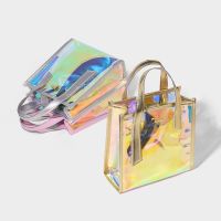 Small ck dazzle colour bag in the summer of 2023 the new tide fashion transparent female bag laser jelly bag hand the bill of lading shoulder inclined shoulder bag --ndjb238803