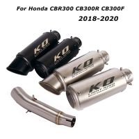 ลื่นสำหรับ CB300R ฮอนด้า CBR300 CB300F 2018 2019 2020ท่อท้ายเครื่องดับเสียงปลายท่อไอเสียท่อเชื่อมกลางระบบรถจักรยานยนต์