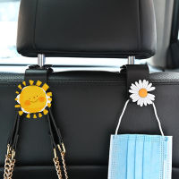 【cw】Cartoon Car Seat Back Hook Universal Portable Car Accessories Interior Hanger Holder Storage for Car Bag Purse Cloth Decorationhot