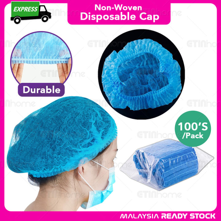 Disposable Hair Cap Shower Caps Elastic Hair Covers Hospital Salon Spa  Catering Hair Protect Cover Hotel Shower Cap | Lazada