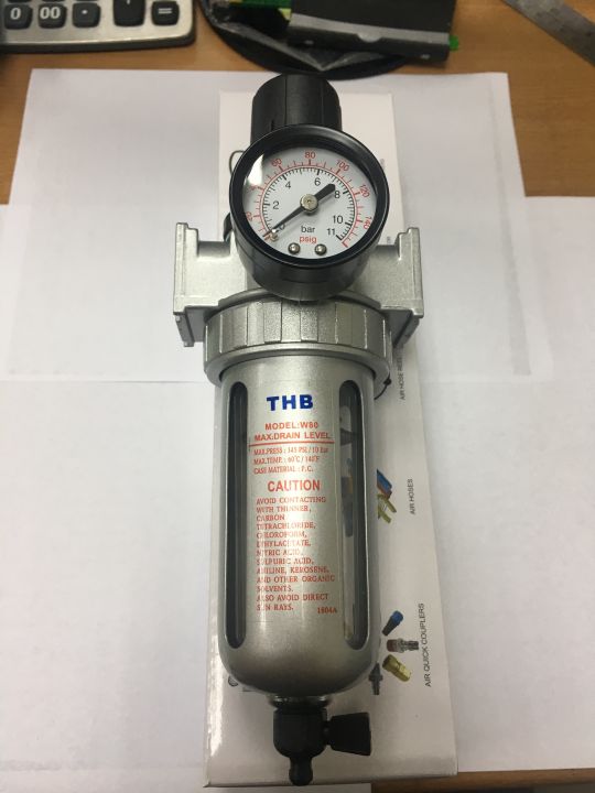 thbชุดกรองลม-ดักน้ำ-ตั้งลม-f-r-filter-regulator-fr802-803-804ขนาด-1-4-3-8-1-2-สินค้านำเข้าจากไต้หวัน