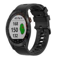 สำหรับวิธี Garmin S40สายนาฬิกาข้อมือซิลิโคนสีทึบอ่อน20มม. (สีดำ) (ขายเอง)