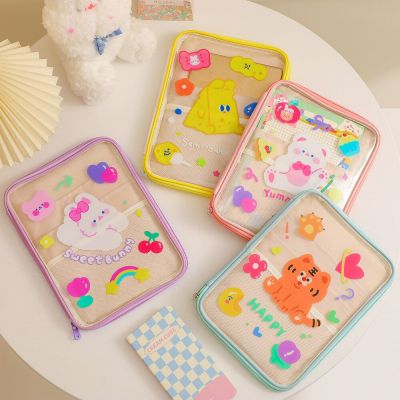 Girls Summer Cartoon Transparent Tablet Bag PVC Ipad Pro 11 Case Cute Little Tiger Hand Bag 11 Inch IPad Tablet Computer Bag