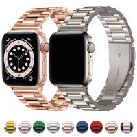 [HOT EWSGWJKKAI HOT] สายสแตนเลสสำหรับ Apple Watch Band 49มม. 40มม. 44มม. 42/38มม. 41มม. 45มม. สร้อยข้อมือ IWatch Series 8 7 SE 6 5 4 Ultra WatchBand