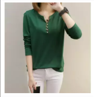 พร้อมส่งจากไทยZASHION 2021 Button Down Three-Quarter Sleeve Top