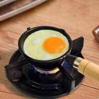 QianXing Shop Mini Nonstick Frying Pan Flat Bottom Omelette Pan With Handle Kitchen Utensil Pancake Kitchen Portable Small Cooking Eggs Tool