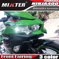 ปีกปลายปีกลมมอเตอร์ไซค์สำหรับ NINJA250 NINJA400นินจา400 2018-2022ปีกด้านหน้าสำหรับป้องกันพลาสติกคลุม