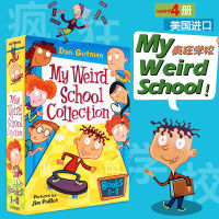 Crazy school season volume 1-4 boxed English original my weird school collection primary school English extracurricular reading textbook primary classic chapters bridge story novel book paperback