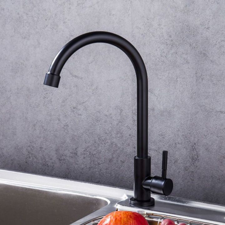 ก๊อกน้ำสำหรับห้องครัวอุปกรณ์เสริมสำหรับประหยัดน้ำในบ้าน-รูเดียวน้ำเย็นแบบเดี่ยว