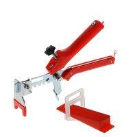 Tile Leveling with Push Pliers, Leveler Spacers Clips-Reusable Wedges, DIY Tile Tools Set for Floor &amp; Wall Construction