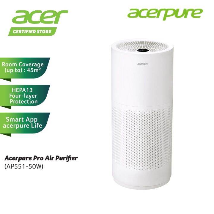 Acerpure pro Air Purifier Matte White AP551-50W | Lazada