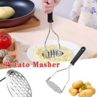 Stainless Steel Potato Masher / Hand Held Fruit Masher Ricer / Baby food supplement making tool / Press Crusher / Masher Ricer Puree Juice / Pressure Ricer Kitchen Accessories