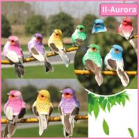 โมเดลนก II-AURORA ทำจากขนนกจำลองของตกแต่งในสวนอุปกรณ์ตกแต่งบ้านภูมิทัศน์ขนาดเล็ก