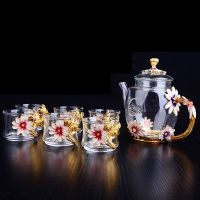 Enamel Tea Cup Teapot Set Master Cup Personal Cup Heat-Resistant Glass Kung Fu Teacup