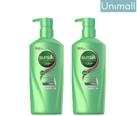 Sunsilk ซันซิลแชมพู แชมพูแพ็คคู่ x 2 สูตรผมมีน้ำหนักจัดทรงง่าย ขวดละ 400 มล. x 2 ขวด l Unimail