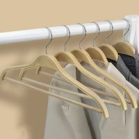 10pcs Wood Coat Hangers Non-Slip Design Clothing Hanging Rack Trousers Skirt Drying Hangers Coats Jackets Clothes Display Rack Clothes Hangers Pegs