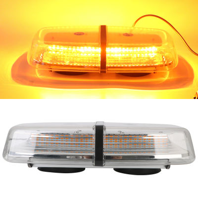 ไฟเตือนอันตรายฉุกเฉิน72 LED LED Mini Bar Strobe Light หลังคาไฟ Strobe ไฟกระพริบความปลอดภัยสำหรับรถบรรทุก Amber