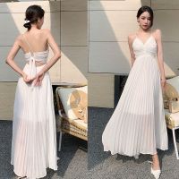 ﹉✔  Bohemia beach dress female 2023 new Thai national wind seaside resort Bali condole belt dress