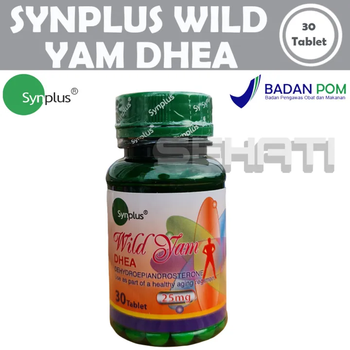 Synplus Wild Yam DHEA 25 Mg 25Mg 30 tabs Vitamin Kesehatan Hormon