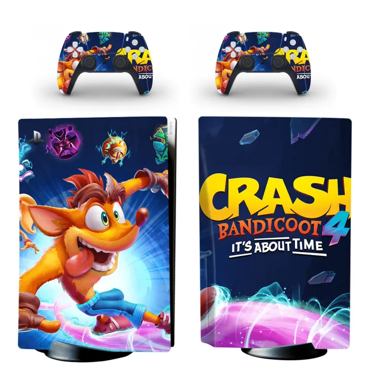 Crash Bandicoot PS5 Standard Disc Edition Skin Sticker Decal Cover for
