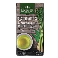 ส่งฟรี ส่งตรงจากร้านไทย Ranong Tea Organic Lemongrass Pandan Tea 1g. Pack 20sachets เก็บเงินปลายทาง