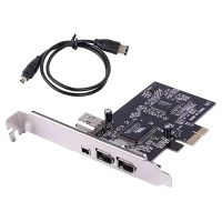 PCIe Firewire Card for Windows 10,IEEE 1394 PCI Express Controller 4 Ports(3 x 6 Pin and 1 x 4 Pin),Firewire 800 Adapter