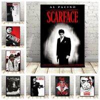 อัลปาชิโนฟิล์ม Scarface หนังกลุ่มอันธพาลคลาสสิกผ้าใบวาดภาพโปสเตอร์ HD พิมพ์รูปภาพศิลปะผนังของขวัญตกแต่งห้องที่บ้าน