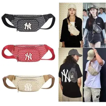 MLB Monogram New York Yankees Hip Sack NY Logo Waist Bag Pouch Bag