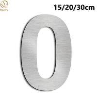 15/20/25/30cm Stainless Steel House Number Silver Address Sign 0-9 Huisnummer Outdoor Numbers Home Numeros Casa Exterior Big