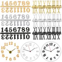 ZZOOI DIY 3D Wall Clock Numbers for Hours Arabic Roman Numerals Separately Digital Watches Quartz Clock Kits Replacement Gadget