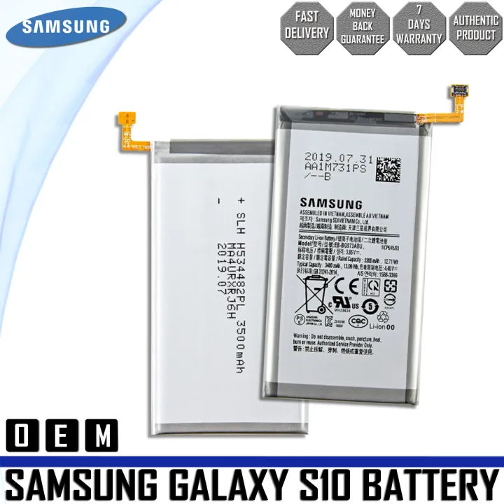 Samsung Galaxy S10 Battery Sm G973 Battery Eb Gb973abu Oem Lazada Ph 8681